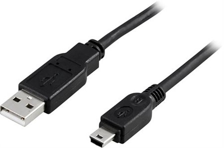 USB 2.0 kabel Typ A Hane - Typ Mini B Hane 1m